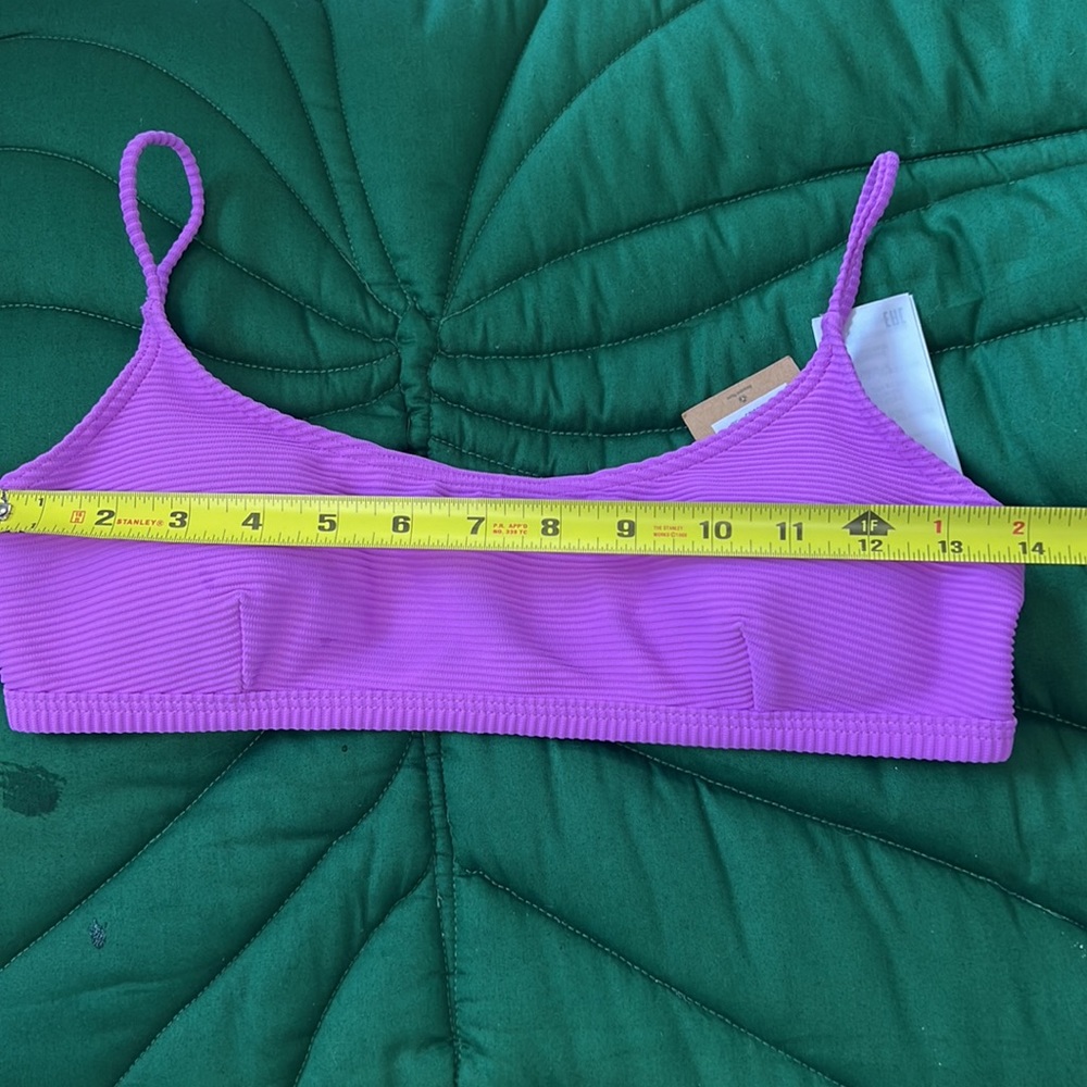 NWT Billabong Tanlines Avery mini scoop neck bikini top. Color: purple - Picture 9 of 10